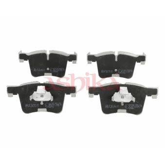 Jeu de 4 plaquettes de frein avant ASHIKA