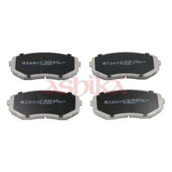 Jeu de 4 plaquettes de frein avant ASHIKA