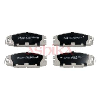 Jeu de 4 plaquettes de frein avant ASHIKA