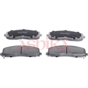 Jeu de 4 plaquettes de frein avant ASHIKA