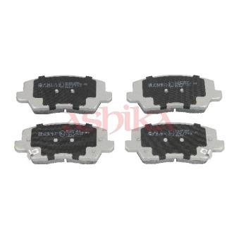 Jeu de 4 plaquettes de frein avant ASHIKA