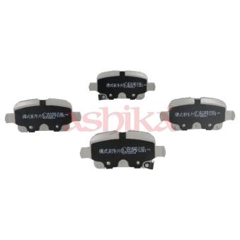 Jeu de 4 plaquettes de frein arrière ASHIKA
