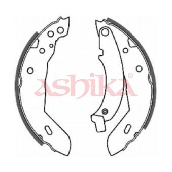 Jeu de mâchoires de frein ASHIKA 55-00-0718