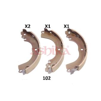 Jeu de mâchoires de frein ASHIKA