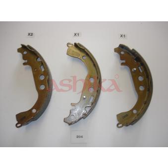 Jeu de mâchoires de frein ASHIKA