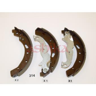 Jeu de mâchoires de frein ASHIKA