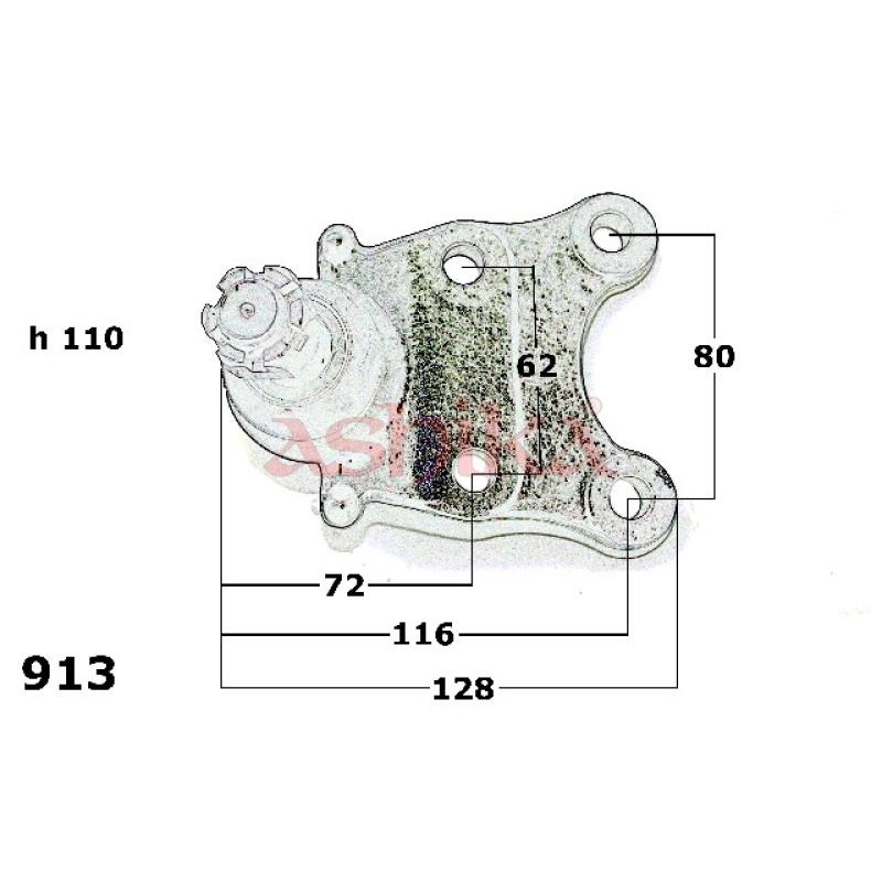 Rotule de suspension ASHIKA 73-09-913 - Visuel 1