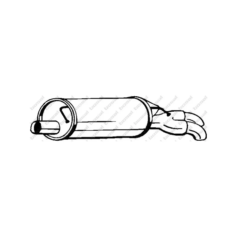 Silencieux arrière BOSAL 105-011