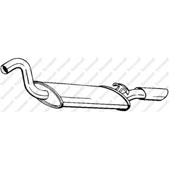 Silencieux arrière BOSAL 105-015