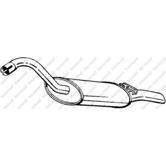 Silencieux arrière BOSAL 105-017