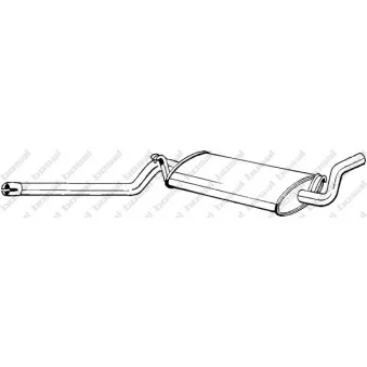 Silencieux central BOSAL 105-019