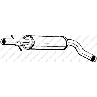 Silencieux central BOSAL 105-109