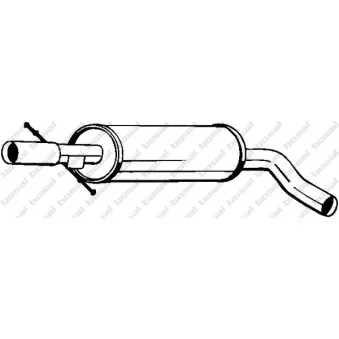 Silencieux central BOSAL 105-111
