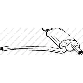 Silencieux central BOSAL 105-167