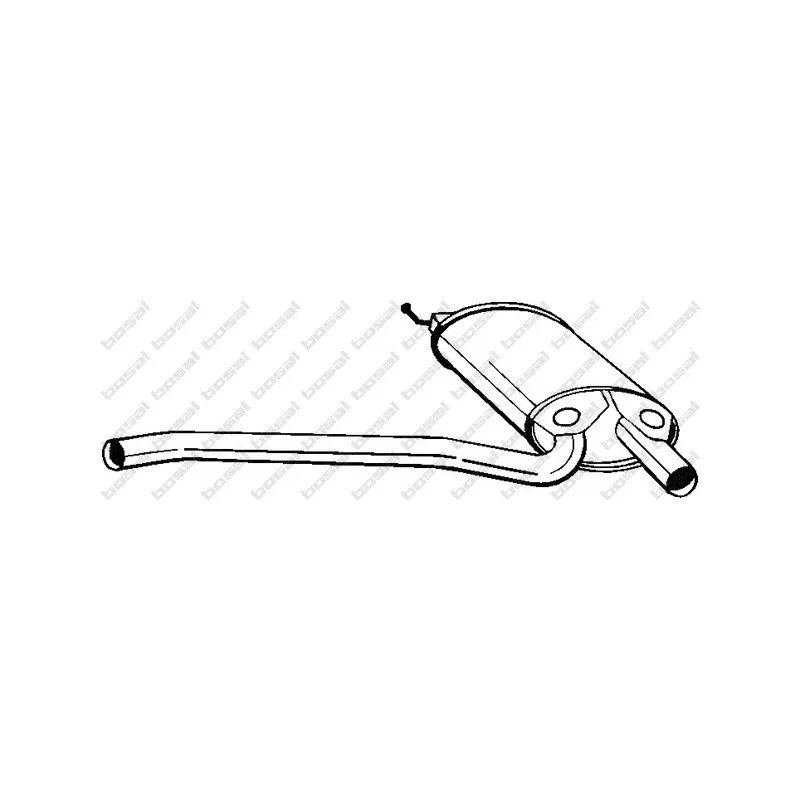 Silencieux central BOSAL 105-167