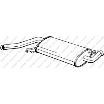 Silencieux central BOSAL 105-215