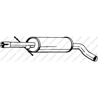 Silencieux central BOSAL 105-497