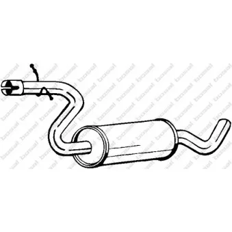 Silencieux central BOSAL 105-877