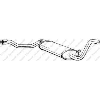 Silencieux arrière BOSAL 105-913