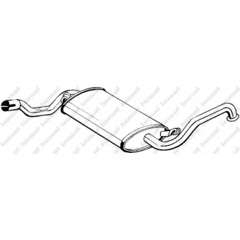Silencieux central BOSAL 105-931