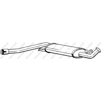 Silencieux central BOSAL 105-949