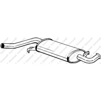 Silencieux central BOSAL 105-971