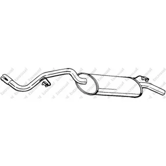 Silencieux arrière BOSAL 115-005
