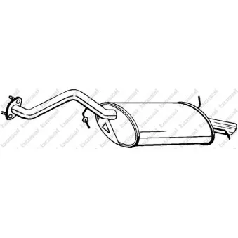 Silencieux arrière BOSAL