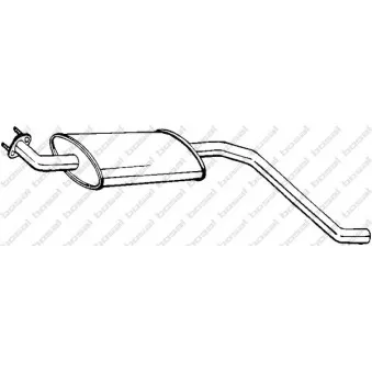 Silencieux central BOSAL 115-635