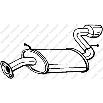 Silencieux arrière BOSAL 128-003