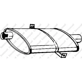 Silencieux central BOSAL 130-203