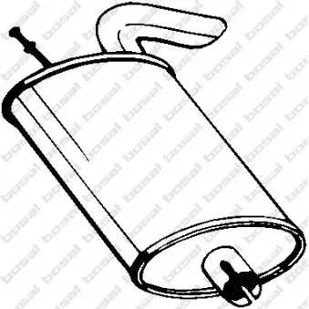 Silencieux arrière BOSAL