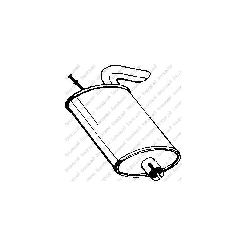 Silencieux arrière BOSAL 130-205