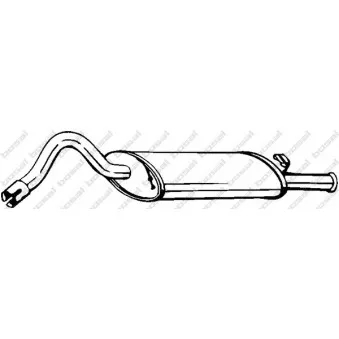 Silencieux arrière BOSAL 130-209