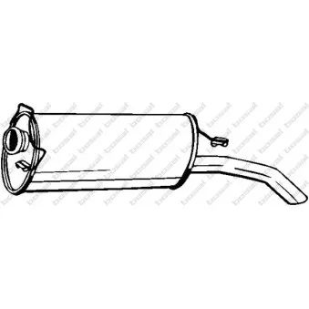 Silencieux arrière BOSAL 135-039
