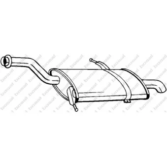 Silencieux arrière BOSAL 135-081