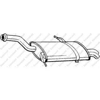 Silencieux arrière BOSAL 135-085