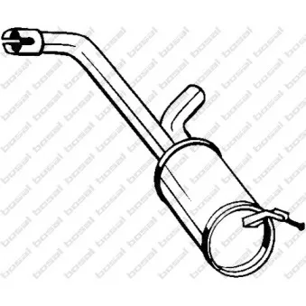 Silencieux arrière BOSAL 135-095
