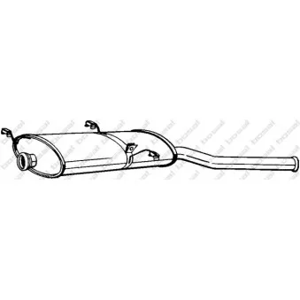 Silencieux arrière BOSAL 135-237