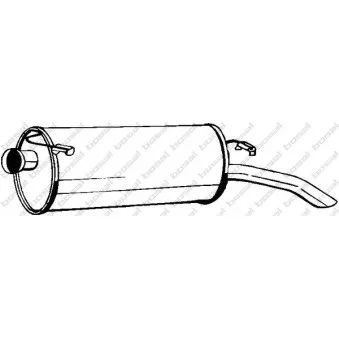 Silencieux arrière BOSAL 135-613