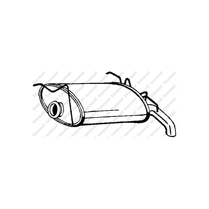 Silencieux arrière BOSAL 135-615