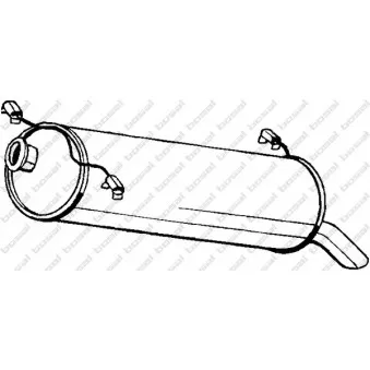 Silencieux arrière BOSAL 135-701
