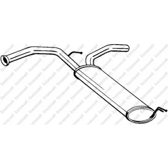 Silencieux arrière BOSAL 135-723