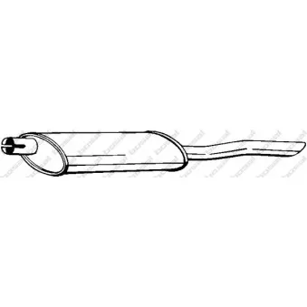 Silencieux arrière BOSAL 141-001