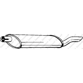 Silencieux arrière BOSAL 141-003