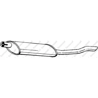 Silencieux arrière BOSAL 141-005