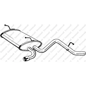 Silencieux arrière BOSAL