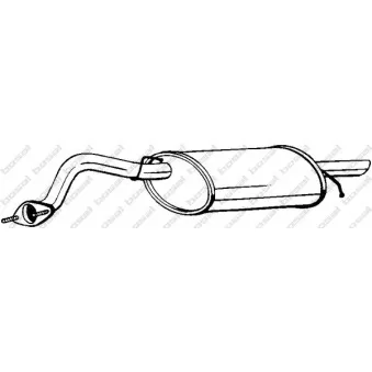 Silencieux arrière BOSAL 141-195