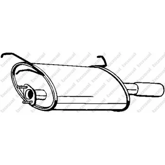 Silencieux arrière BOSAL