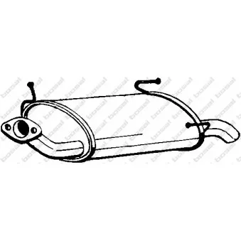 Silencieux arrière BOSAL 145-131